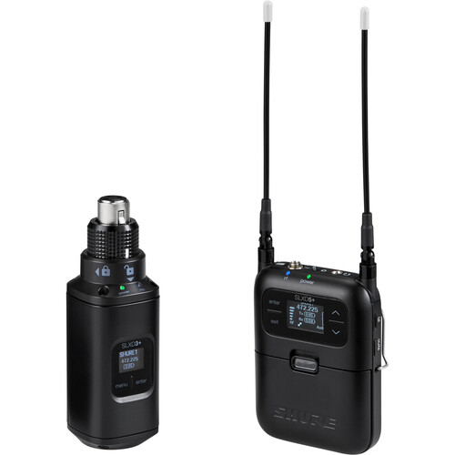 Shure SLXD35+ Digital Camera-Mount Wireless Plug-On Transmitter System (G57: 470 to 608 MHz)