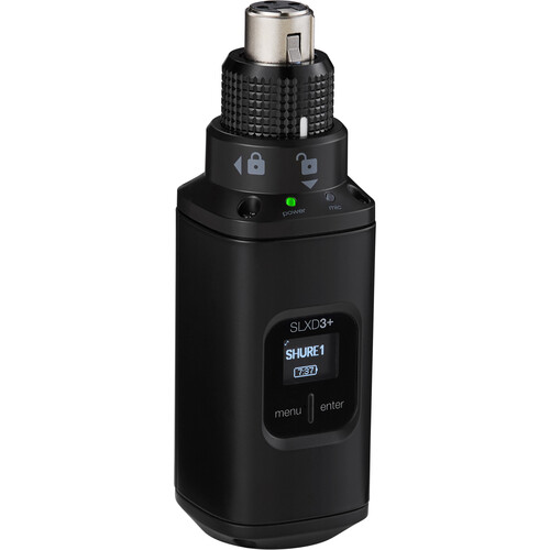 Shure SLXD3+ Digital Wireless Plug-On Transmitter (TAA Compliant G57: 470 to 608 MHz)