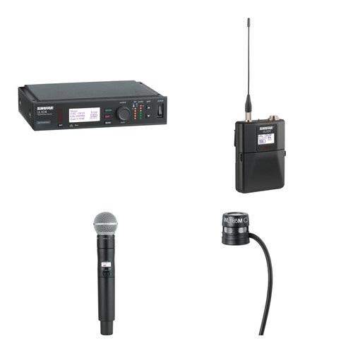 Shure ULX-D Digital Wireless Cardioid Handheld and Lavalier Microphone System (H50: 534 to 598 MHz)