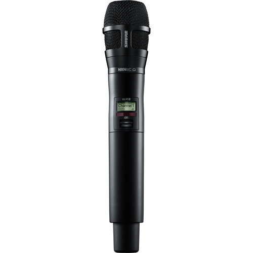 Shure ULXD2/N8CB Digital Handheld Wireless Microphone Transmitter with Nexadyne 8/C Cardioid Capsule (J50A: 572 to 608 + 614 to 616 MHz Black)