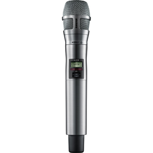 Shure ULXD2/N8CN Digital Handheld Wireless Microphone Transmitter with Nexadyne 8/C Cardioid Capsule (H50: 534 to 598 MHz Nickel)