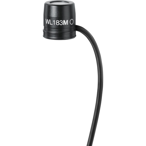 Shure WL183m Low-Profile Omnidirectional Lavalier Microphone with LEMO 3-Pin Connector (Black)