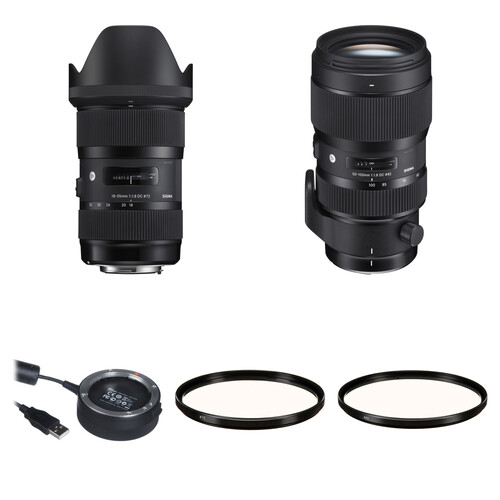 Sigma 1835mm f/1.8 and 50100mm f/1.8 DC HSM Art Lenses Kit for