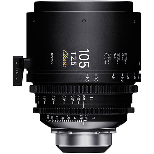 Sigma 105mm T2.5 FF Classic Cine Prime Lens with /i Technology (PL Mount Feet)