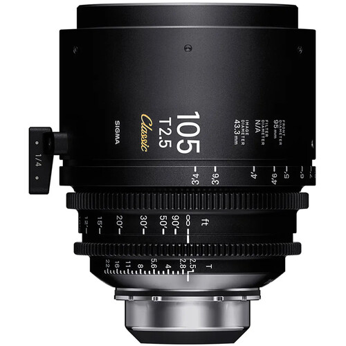 Sigma 105mm T2.5 FF Classic Cine Prime Lens with /i Technology (PL Mount Meters)