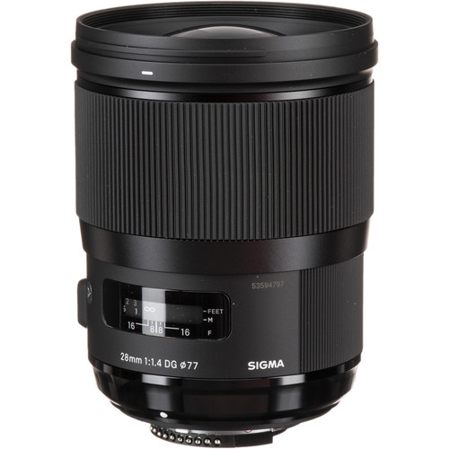 Sigma 28mm f/1.4 DG HSM Art Lens for Nik