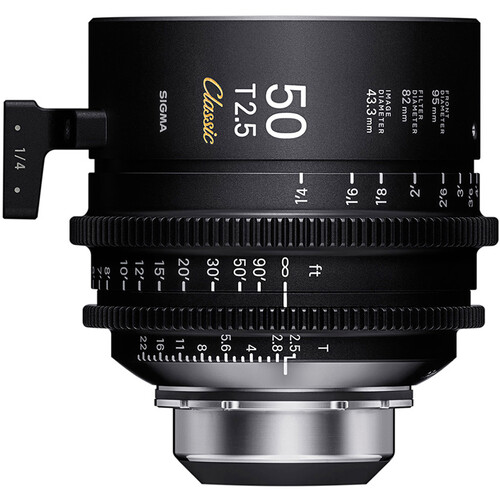 Sigma 50mm T2.5 FF Classic Cine Prime with /i Technology (PL Mount Feet)