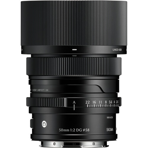 Sigma 50mm f/2 DG Contemporary Lens (L-Mount Black)