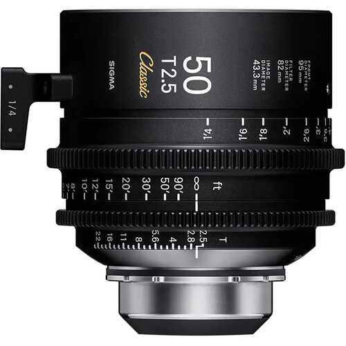 Sigma 50mm T2.5 FF Classic Cine Prime with /i Technology (PL Mount Meters)