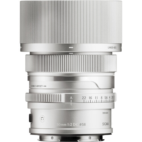 Sigma 50mm f/2 DG Contemporary Lens (L-Mount Silver)