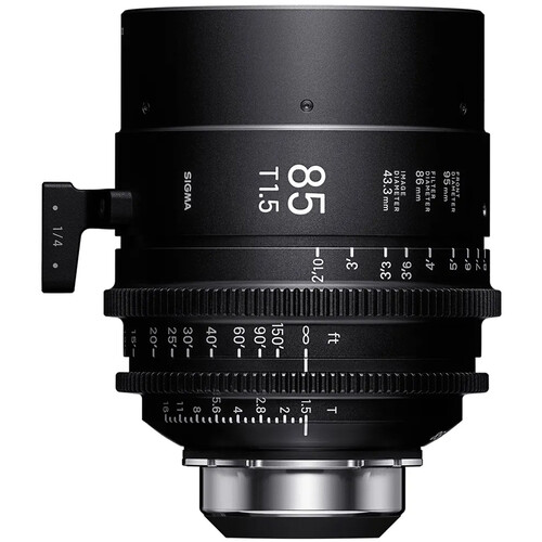 Sigma 85mm T1.5 FF Fully Luminous High-Speed Cine Prime with /i Technology (PL Mount Feet)