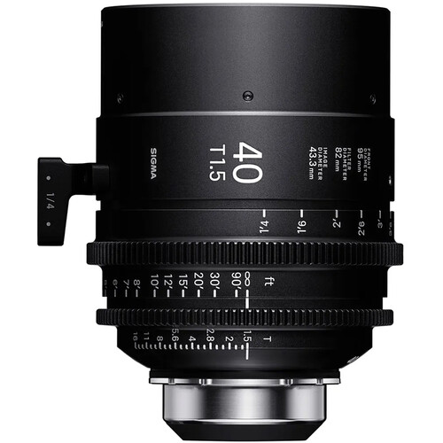 Sigma 40mm T1.5 Fully Luminous FF High-Speed Cine Prime with /i Technology (PL Mount Feet)