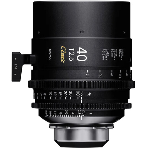 Sigma 40mm T2.5 FF Classic Cine Prime with /i Technology (PL Mount Meters)