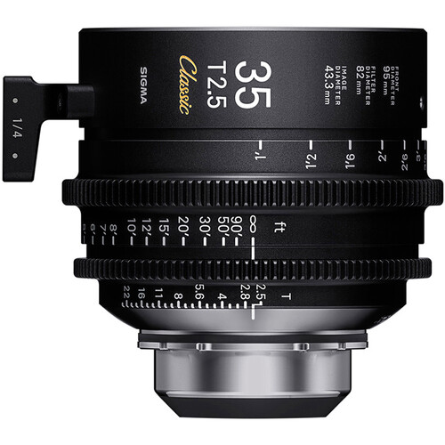 Sigma 35mm T2.5 FF Classic Cine Prime with /i Technology (PL Mount Feet)