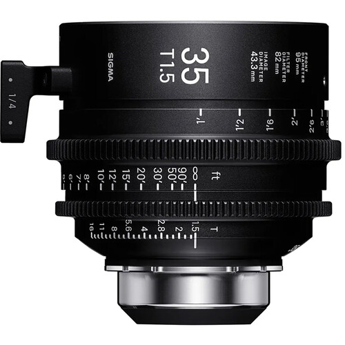 Sigma 35mm T1.5 Fully Luminous FF High-Speed Cine Prime with /i Technology (PL Mount Feet)