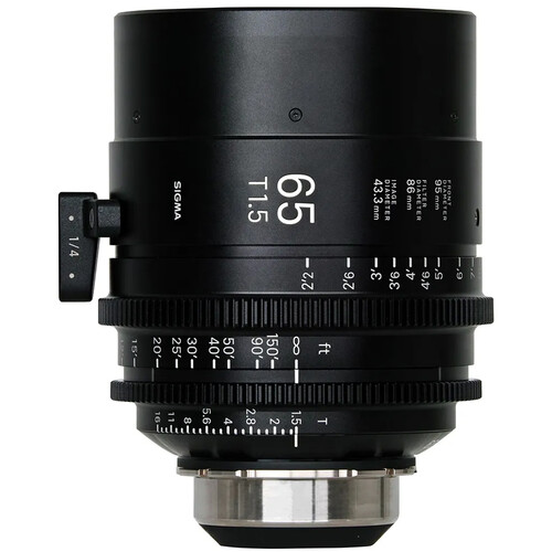 Sigma 65mm T1.5 Fully Luminous FF High-Speed Cine Prime Lens (Sony E Mount Feet)