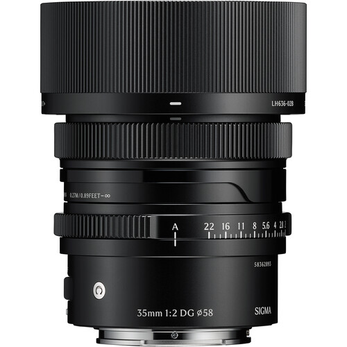 Sigma 35mm f/2 DG Contemporary Lens (Sony E Black)
