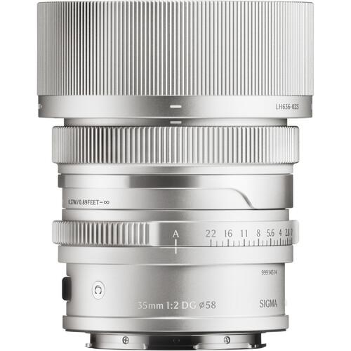 Sigma 35mm f/2 DG Contemporary Lens (L-Mount Silver)