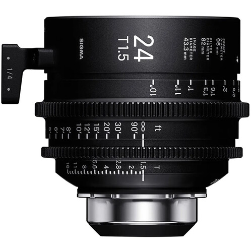 Sigma 24mm T1.5 Fully Luminous FF High-Speed Cine Primes with /i Technology (PL Mount Meters)