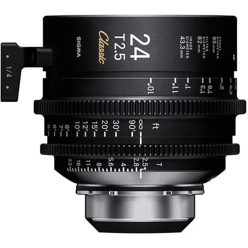 Sigma 24mm T2.5 FF Classic Cine Prime Lens with /i Technology (PL Mount Meters)