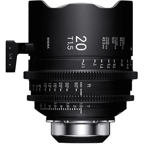 Sigma 20mm T1.5 Fully Luminous FF High-Speed Cine Prime with /i Technology (PL Mount Feet)