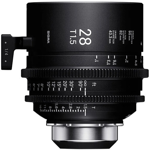 Sigma 28mm T1.5 Fully Luminous FF High-Speed Cine Prime with /i Technology (PL Mount Feet)