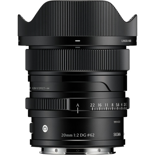 Sigma 20mm f/2 DG Contemporary Lens (L-Mount Black)