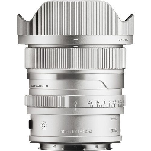 Sigma 20mm f/2 DG Contemporary Lens (L-Mount Silver)