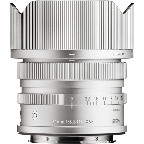 Sigma 24mm f/3.5 DG Contemporary Lens (L-Mount Silver)