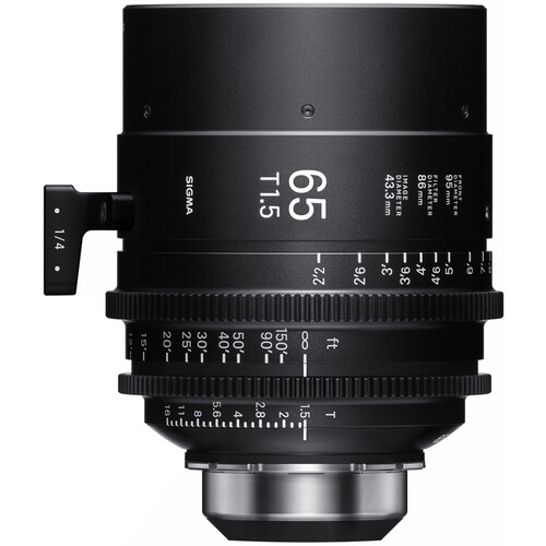 Sigma 65mm T1.5 FF High-Speed Cine Prime Lens with Cooke i/Technology (PL Mount Feet)