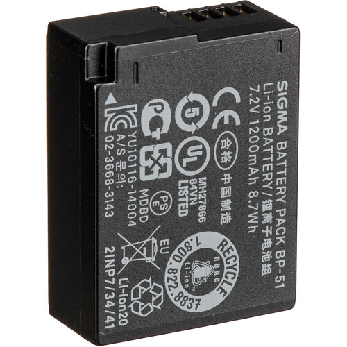 Sigma BP-51 Lithium-Ion Battery Pack (7.
