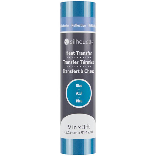 Silhouette Reflective Heat Transfer (Blue 9 x 36