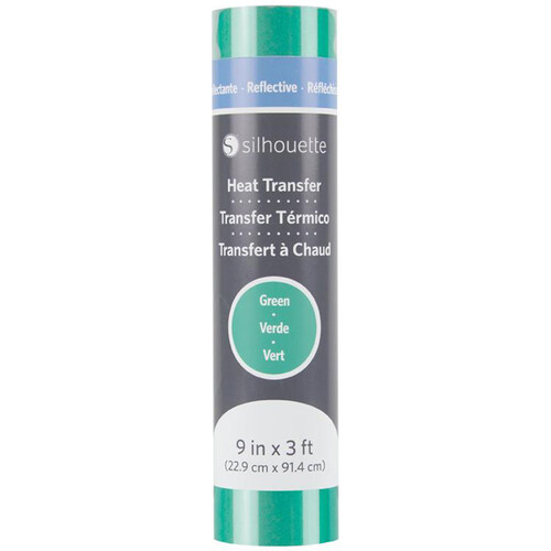Silhouette Reflective Heat Transfer (Green 9 x 36