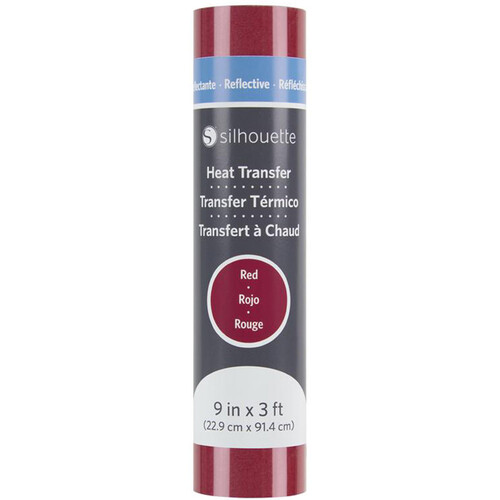 Silhouette Reflective Heat Transfer (Red 9 x 36