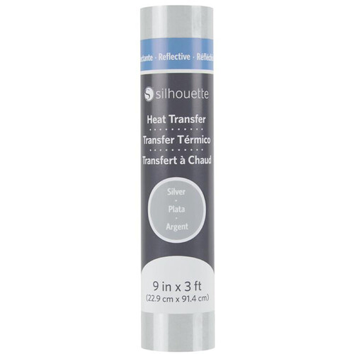 Silhouette Reflective Heat Transfer (Silver 9 x 36
