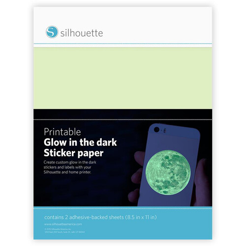 Silhouette Printable Glow-in-the-Dark Sticker Paper (8.5 x 11