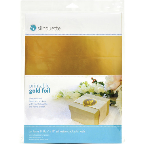 Silhouette Printable Adhesive Gold Foil (8.5 x 11