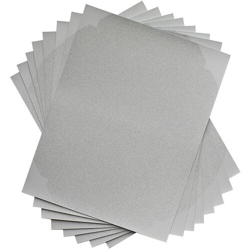 Silhouette Sticker Paper (Silver Glitter 8 Sheets)