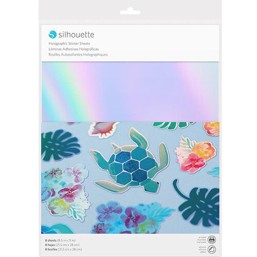 Silhouette Sticker Paper (Holographic 8 Sheets)