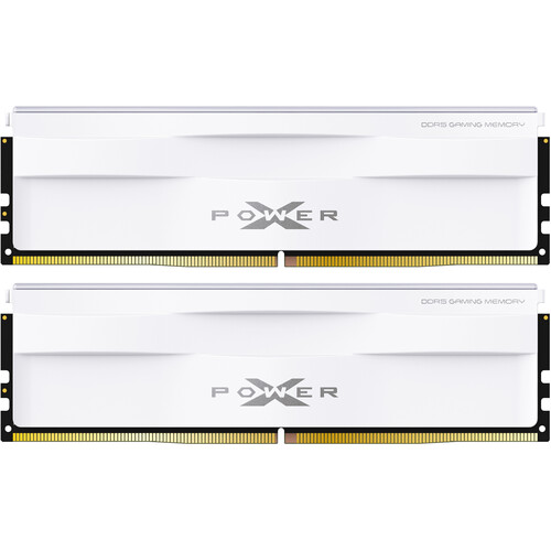 Silicon Power 64GB Zenith 6000 MHz DDR5 Desktop Memory Kit (2 x 32GB White)