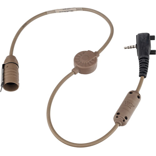 Silynx Communications Yaesu/Vertex 1-Pin Right Angle 3.5mm Cable Adapter for CLARUS Radio (VTX-354-G6-5 Black)