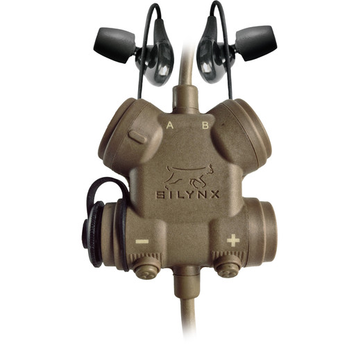 Silynx Communications CLARUS XPR Smart Tactical Headset Kit with Lynx Dual In-Ear Headset (Tan)