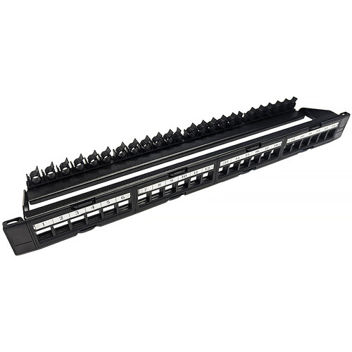 Simply45 S45-2024UP 24-Port Pro Series Unloaded UTP Keystone Patch Panel