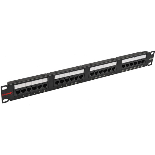 Simply45 S45-2524 24-Port Loaded Cat 5e UTP Patch Panel