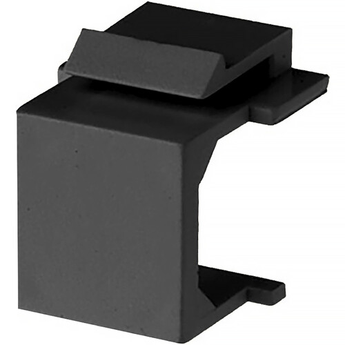 Simply45 S45-3207B-25 Blank Keystone Snap-In Inserts (Black 250-Count Bag)