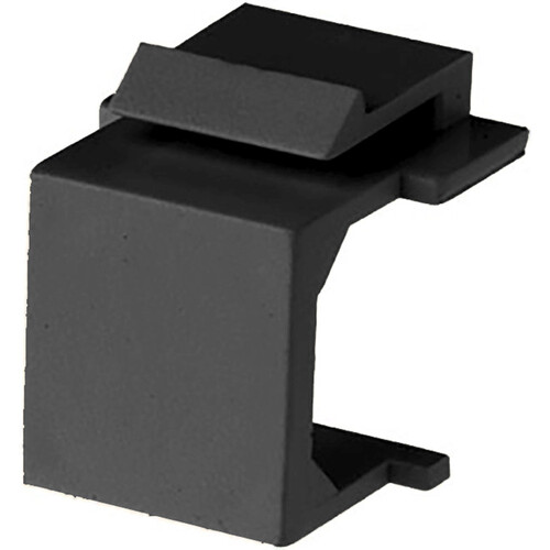 Simply45 S45-3207B Blank Keystone Snap-In Inserts (Black 10-Count Bag)