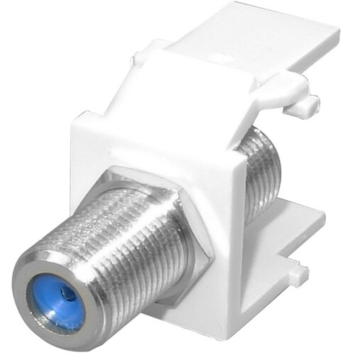 Simply45 S45-3209W F-Connector (3 GHz) Keystone Snap-In Inserts
