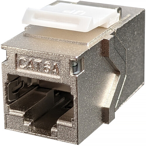 Simply45 S45-3275 10G Shielded Keystone Feed-Thru Coupler (Nickel 25-Pack)