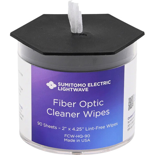SimplyFIBER Fiber Optic Wipes (3 x 3