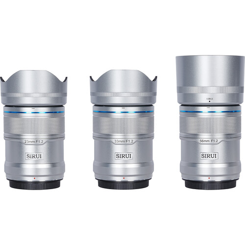 Sirui Sniper f/1.2 Autofocus 3-Lens Kit (Sony E Silver)